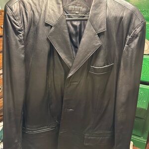 Vintage Leather Jacket. By; Jones New York City.